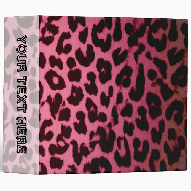 Red pattern leopard fur abstract texture binder (Front/Spine)
