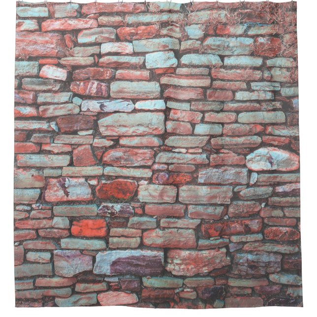 Red pavement bricked wall (Front)