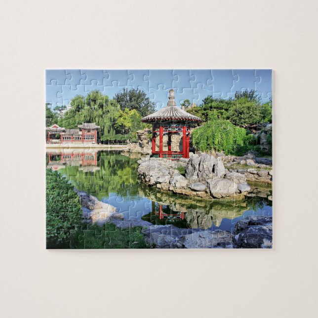 Red Pavilion Jigsaw Puzzle (Horizontal)