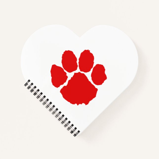 Red Paw  Coffee  Notebook (Front)