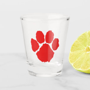 Red Paw Coffee Shot Glass