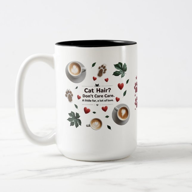 Red Paw Print Coffee Cup (Left)