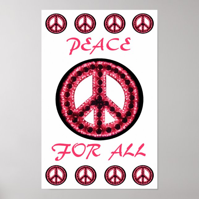 red  peace for all poster (Front)