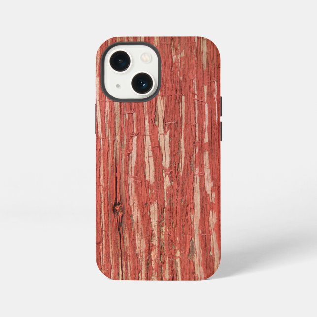 Red Peeling Paint iPhone Case (Back)