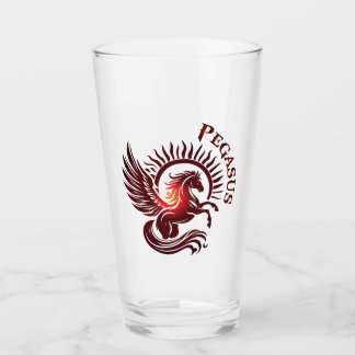 Red Pegasus2-Drinkware Glass