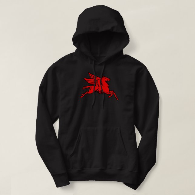 Red Pegasus Dallas Texas  Hoodie (Design Front)