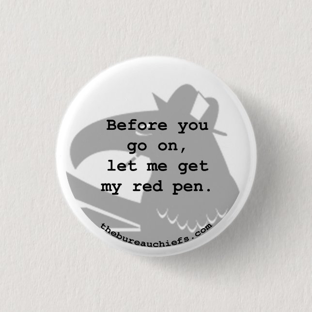 Red Pen 1.25" Button (Front)