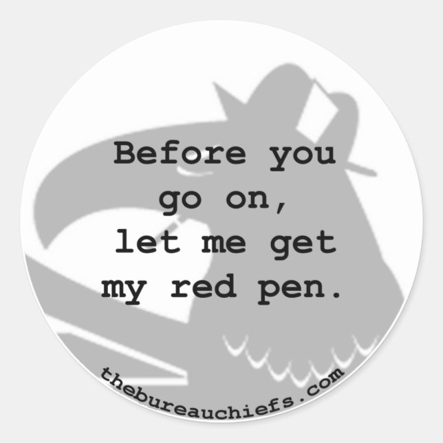 Red Pen Sticker (Front)