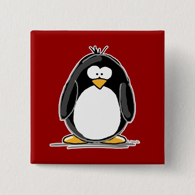 Red penguin button (Front)