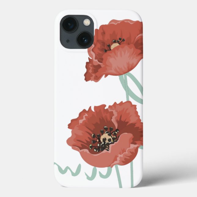 Red Peonies iPad Mini Case (Back)