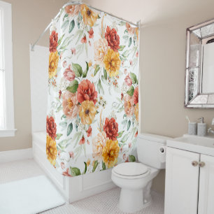 Red Peony Flower Bouquet Pattern