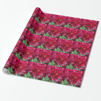 Red Peony Wrapping Paper