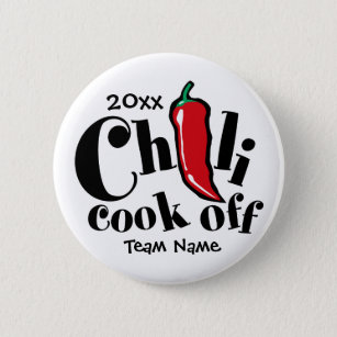 Red Pepper Chili Cook Off Contest 2 Inch Round Button