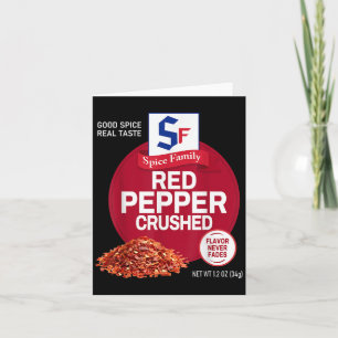 Red Pepper Crushed Sce Group Family Matching Hallo Card