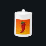 Red Pepper Diva Jigsaw Puzzle<br><div class="desc">A cute cartoon pepper in a jigsaw puzzle. Red and yellow background. Original design.</div>