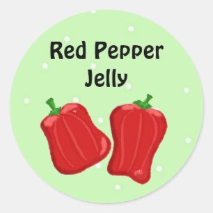 Red Pepper Jelly Classic Round Sticker