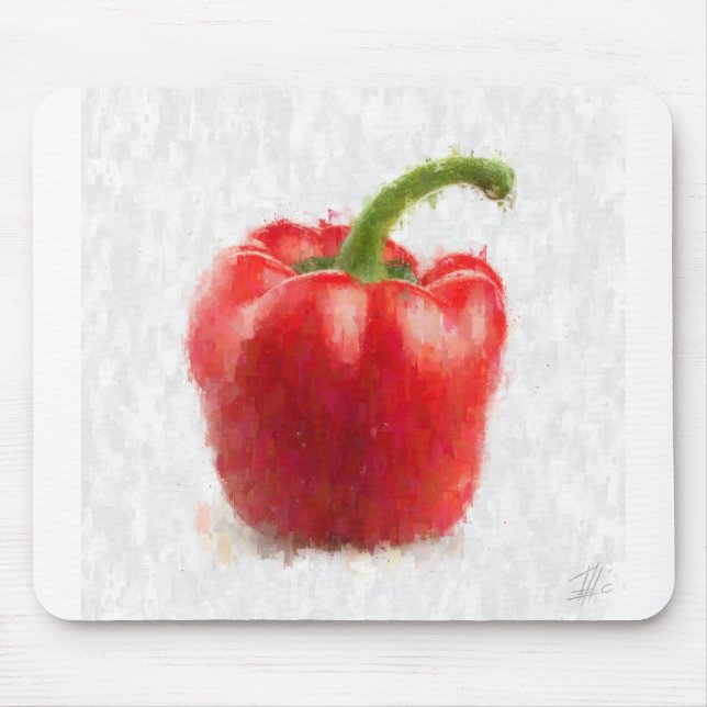Red Pepper Mouse Pad (Front)