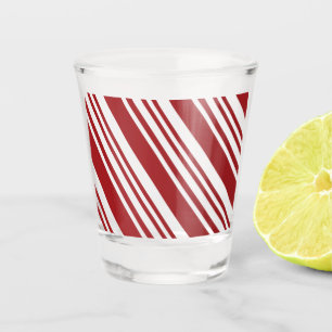 Red Peppermint Shot Glass