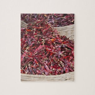 Red peppers at local produce market jigsaw puzzle