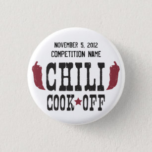 Red Peppers Chili Cook Off Contest 1 Inch Round Button
