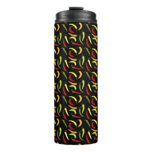 Red Peppers Cinco de Mayo Mexican Hot Spicy Food Thermal Tumbler
