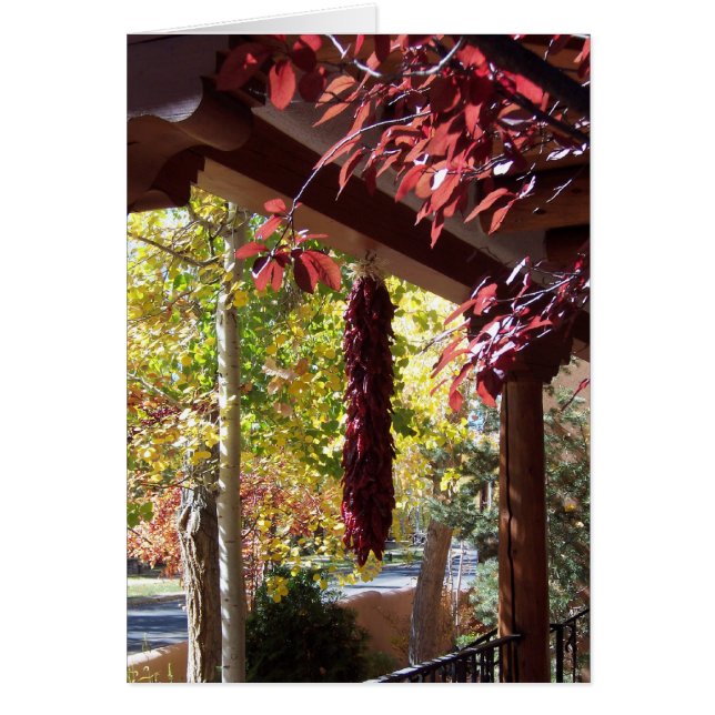 Red Peppers in New Mexico Fall Foliage (Front)