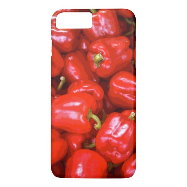 Red Peppers in Posterised Image Case-Mate iPhone Case (Back)