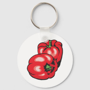 red peppers keychain