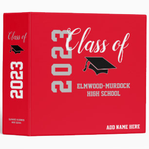 Red Personalized Album Senior Class 2023 Binder
