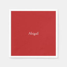 Red Personalized Baby Shower 