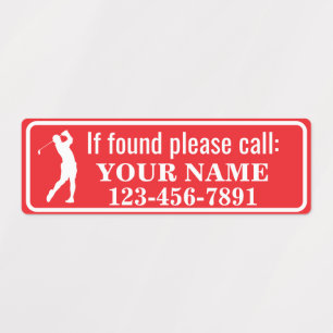 Red Personalized Golf Club