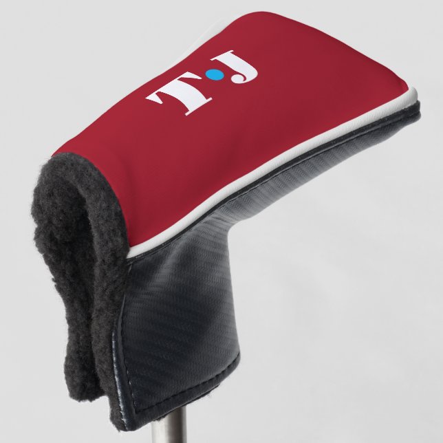 Red Personalized Golf Head Cover (3/4 Front)