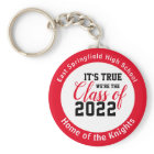 Red Personalized High School Class of 2022