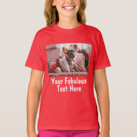 Red Personalized Photo and Text