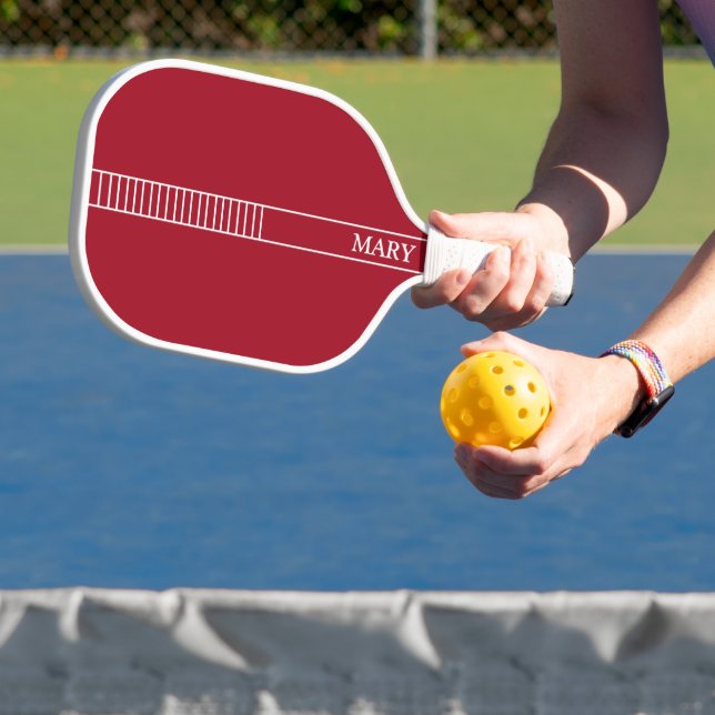 Red Personalized Pickleball Paddle (Insitu)