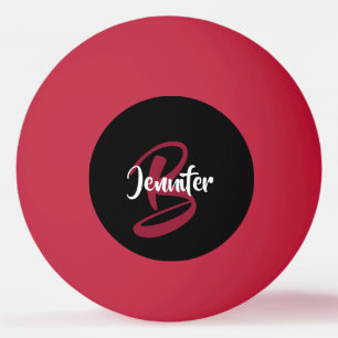 Red Personalized Ping Pong Ball