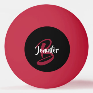Red Personalized Ping Pong Ball