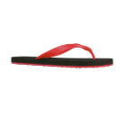 Red Personalized Sand Imprint Men's Flip Flops