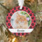 Red Pet Monogram | Holiday Photo