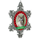 Red Pet Paw Prints Personalized Cat Name Photo