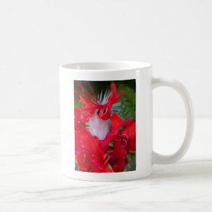 Red Petal Feather Art Print Coffee Mug