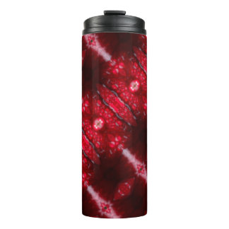 Red Petunia Ikat Thermal Tumbler