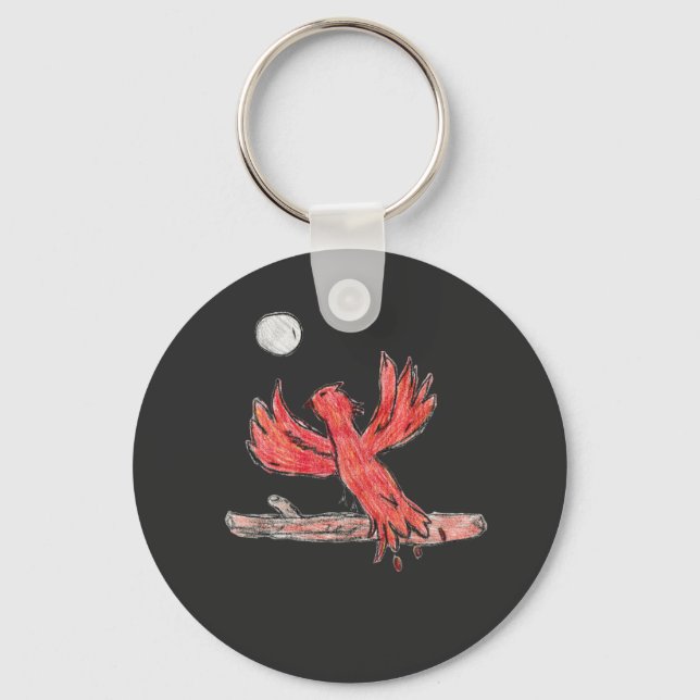 Red Phoenix  Keychain (Front)