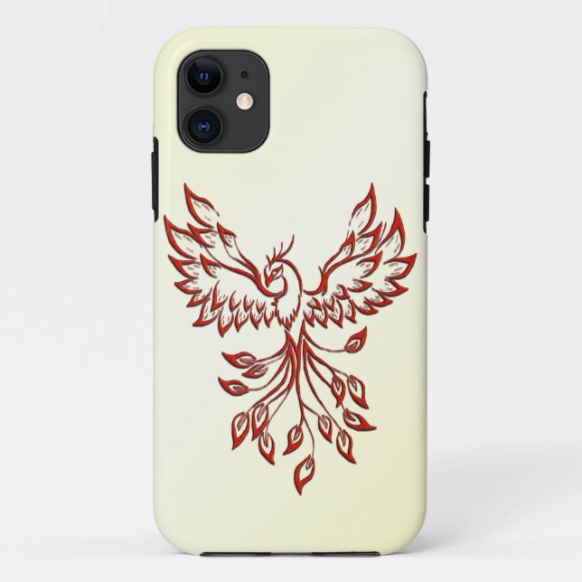 Red Phoenix Rises Case-Mate iPhone Case (Back)
