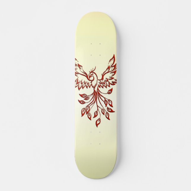 Red Phoenix Rises Skateboard (Front)