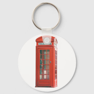 Red Phone Booth Keychain