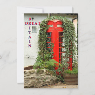 Red phone box Card