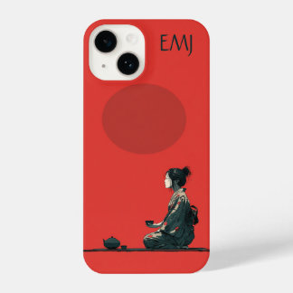 Red Phone Case with Anime Girl | Customizable