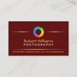 Red Photographer Business Card