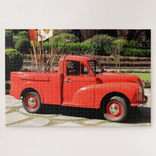 Red Pick Up Truck Jigsaw Puzzle